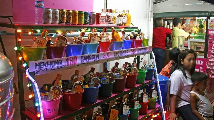 Party Buckets on Phi Phi Island