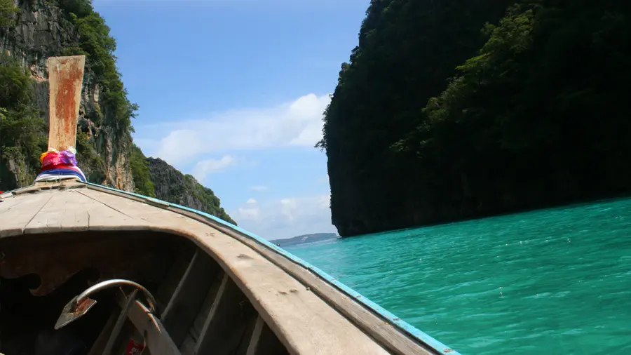 Long Tail Taxi Boat in Phi Phi