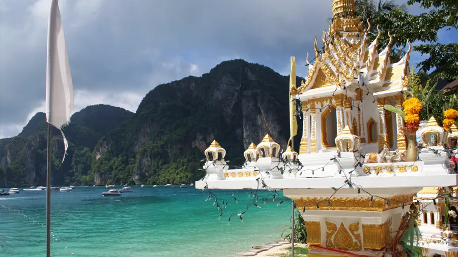 Spirit house on Tonsai beach in Phi Phi Island