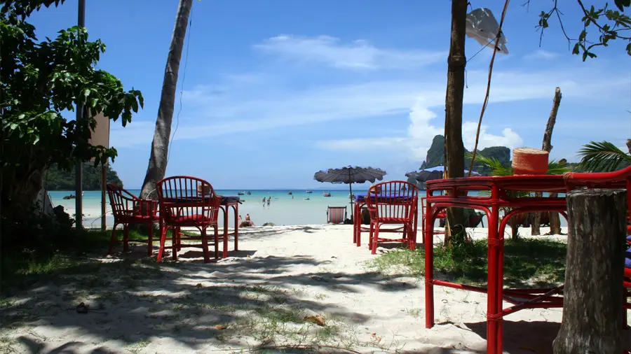 Beach restaurant on Phi Phi Island