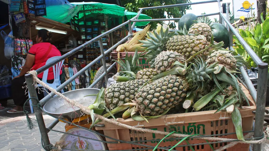 Fruit cart in Tonsai Village, Phi Phi Island