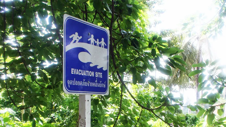 Phi Phi Tsunami Evacuation Route